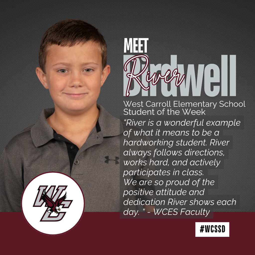 wcssd student of the week spotlight student with quote