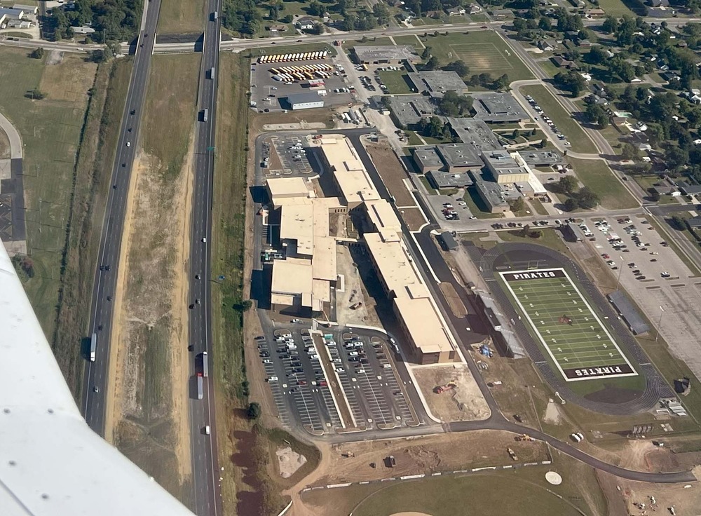 Overhead view of High School