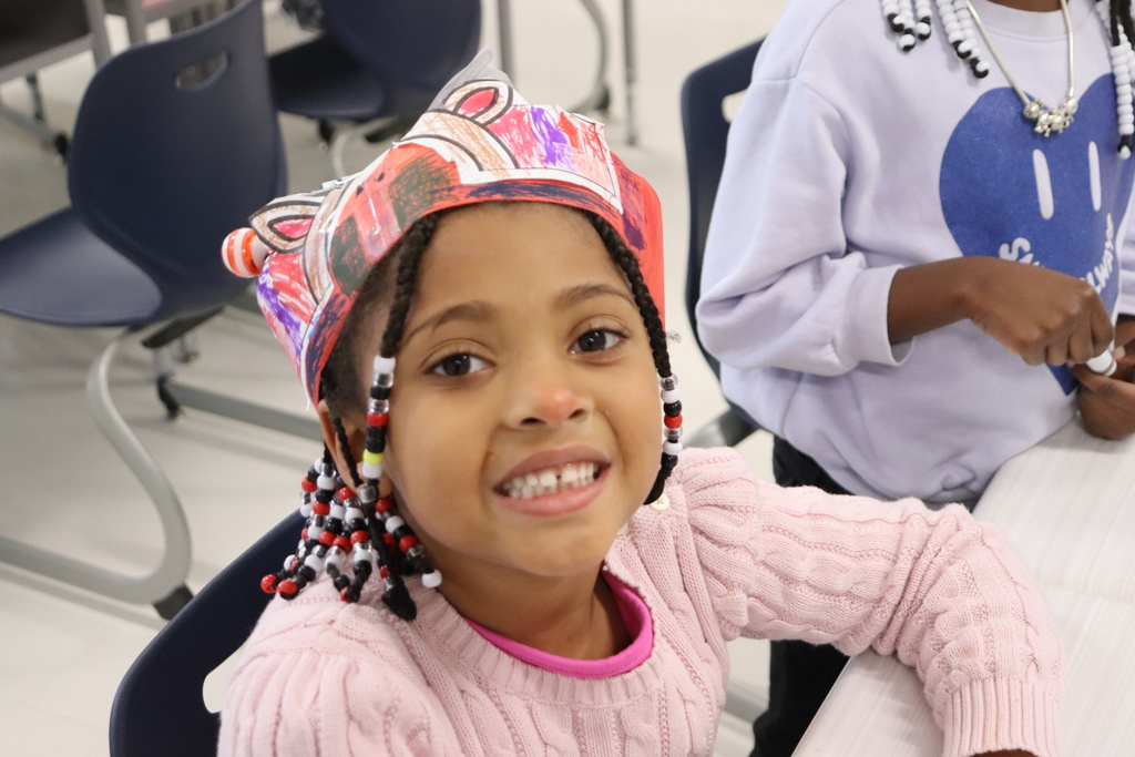 Child with reindeer hat