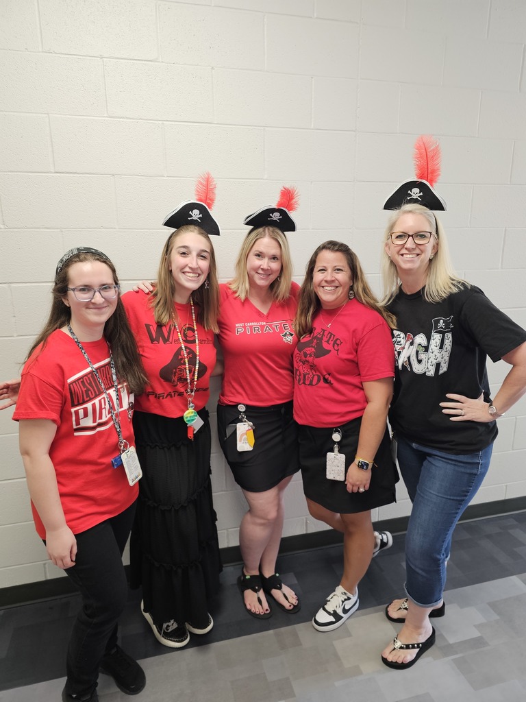 Five Women with Pirate Shirts