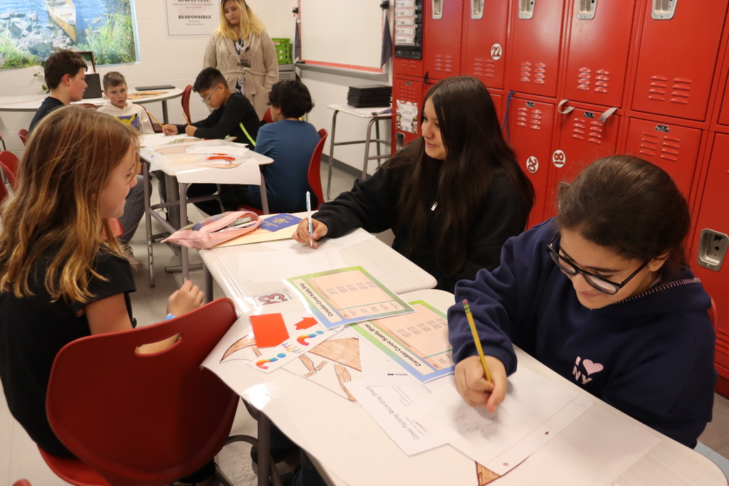 Students working together