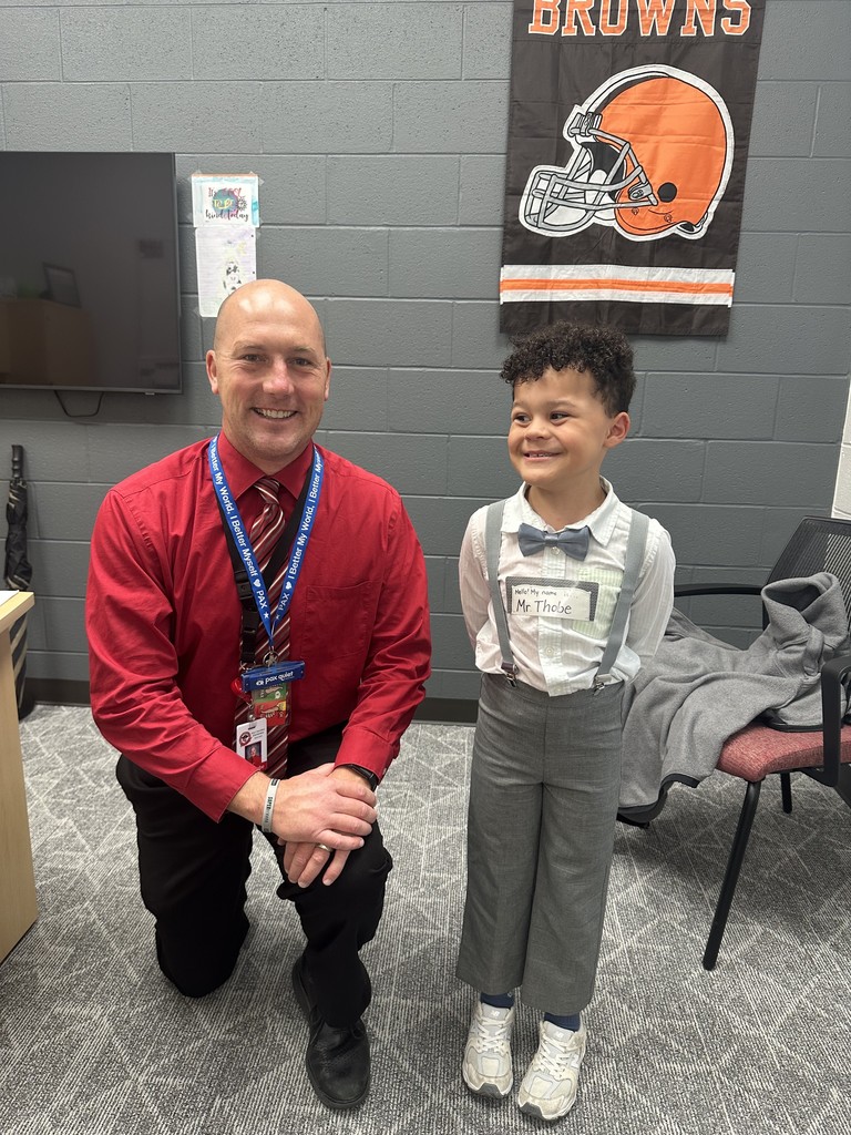 School principal with a student