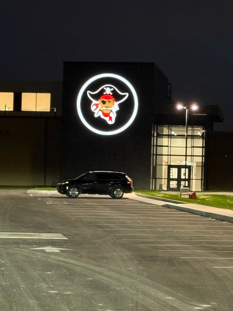 Pirate Head Lit on High School