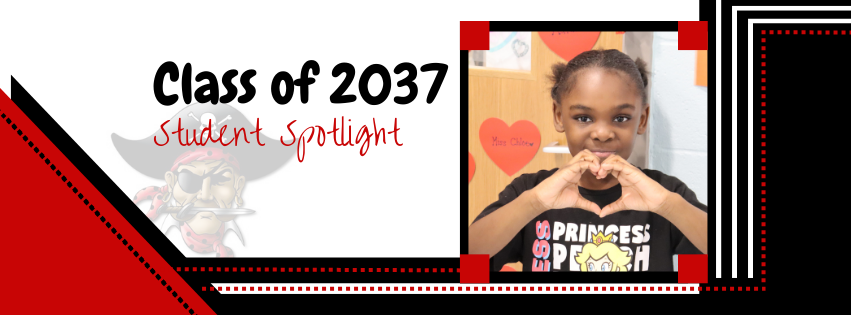 Class of 2037 - Student Spotlight - Girl with hands and fingers in the shape of a heart