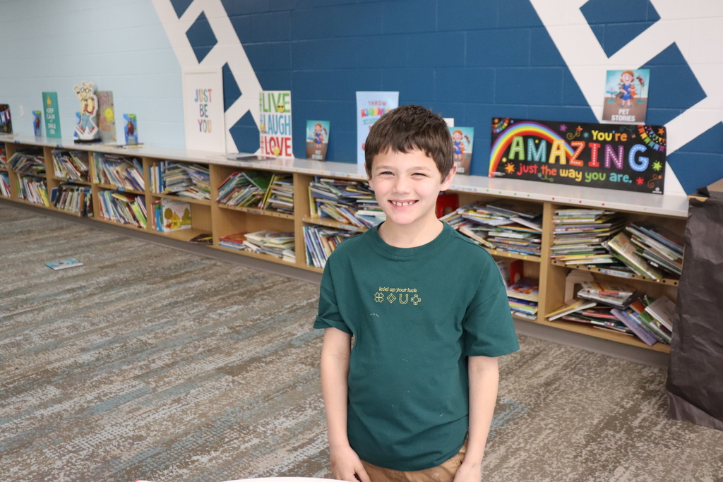 boy in a green shirt