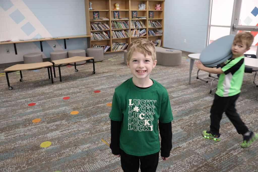 boy in a green shirt