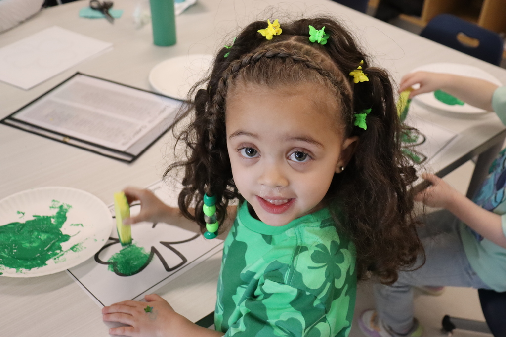 girl in a green shirt