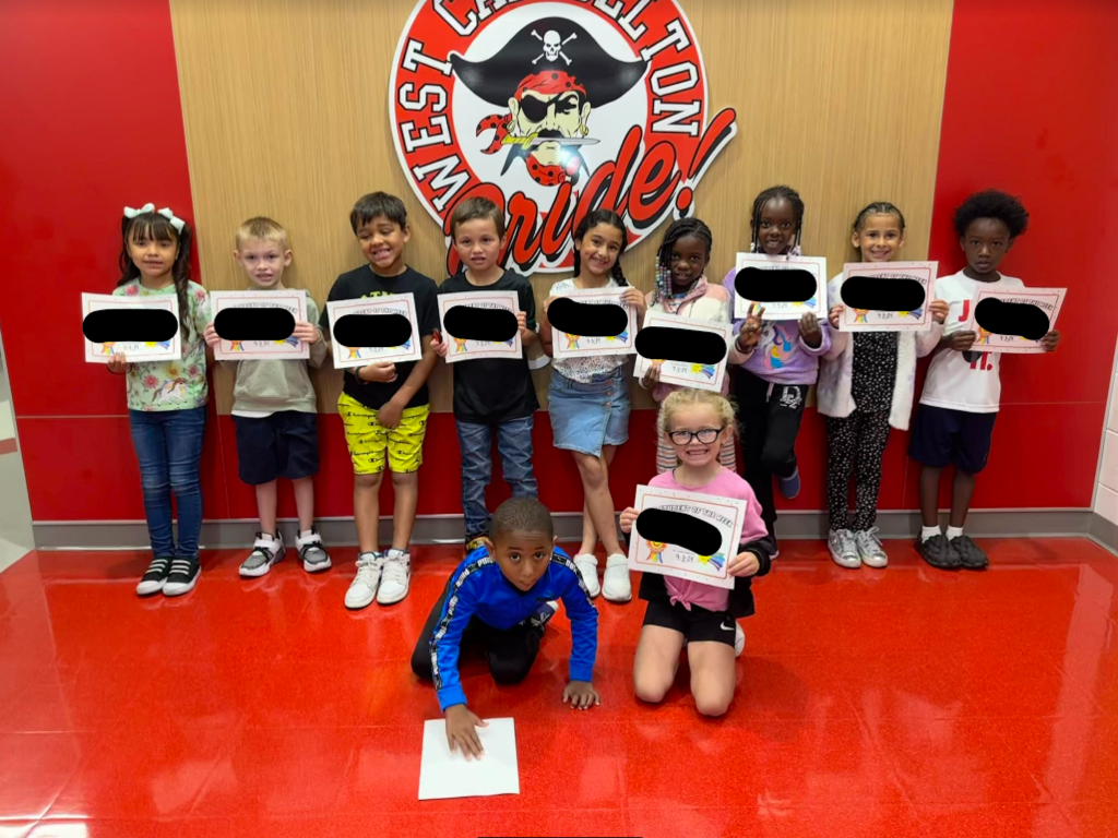 1st Grade Students of the Week (week of August 26th)