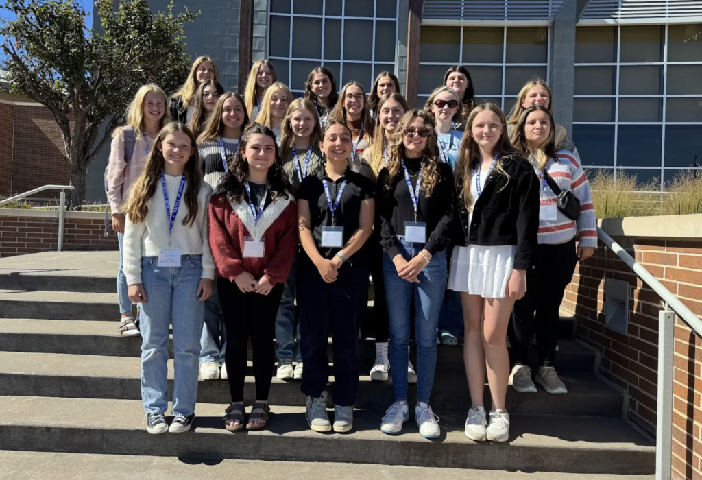 group of students outside