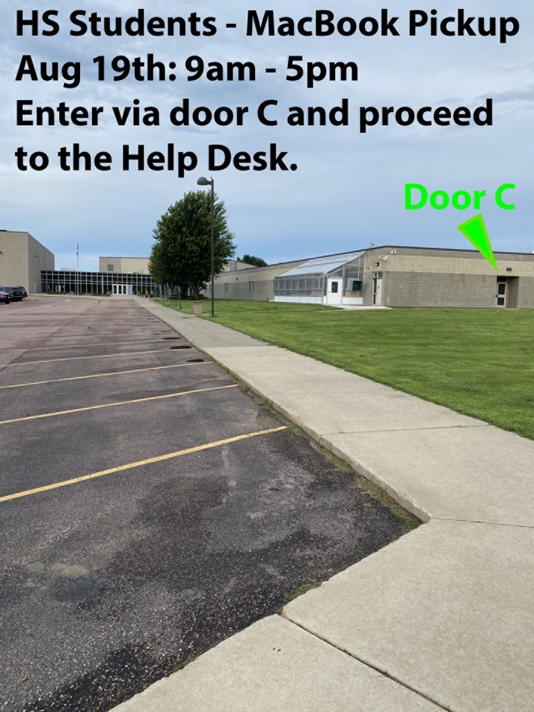 Enter HS via Door C