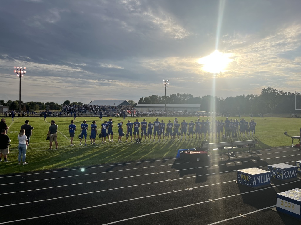 Football Field at Sunset