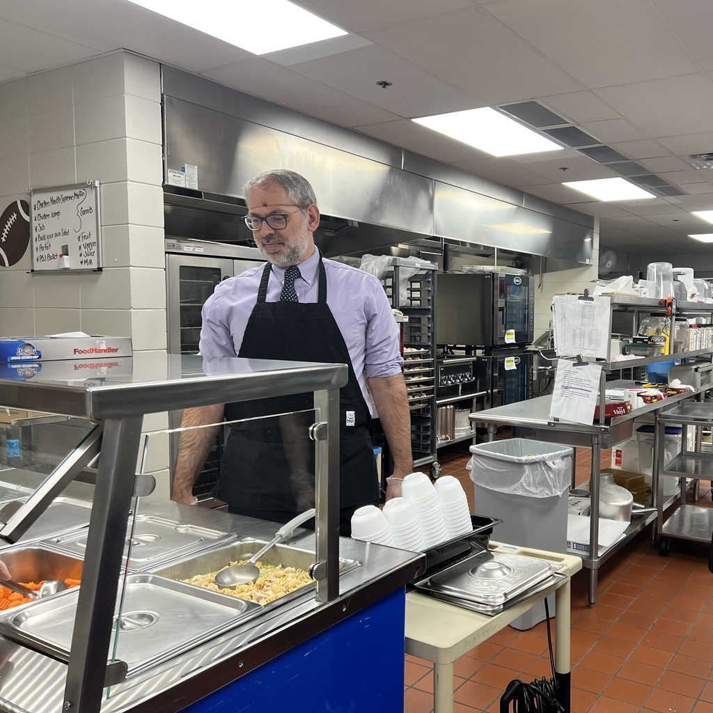 Dr. Barron Serves Lunch