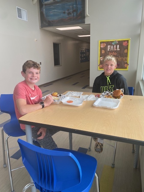 6th Grade Trojan Tribute winner and guest