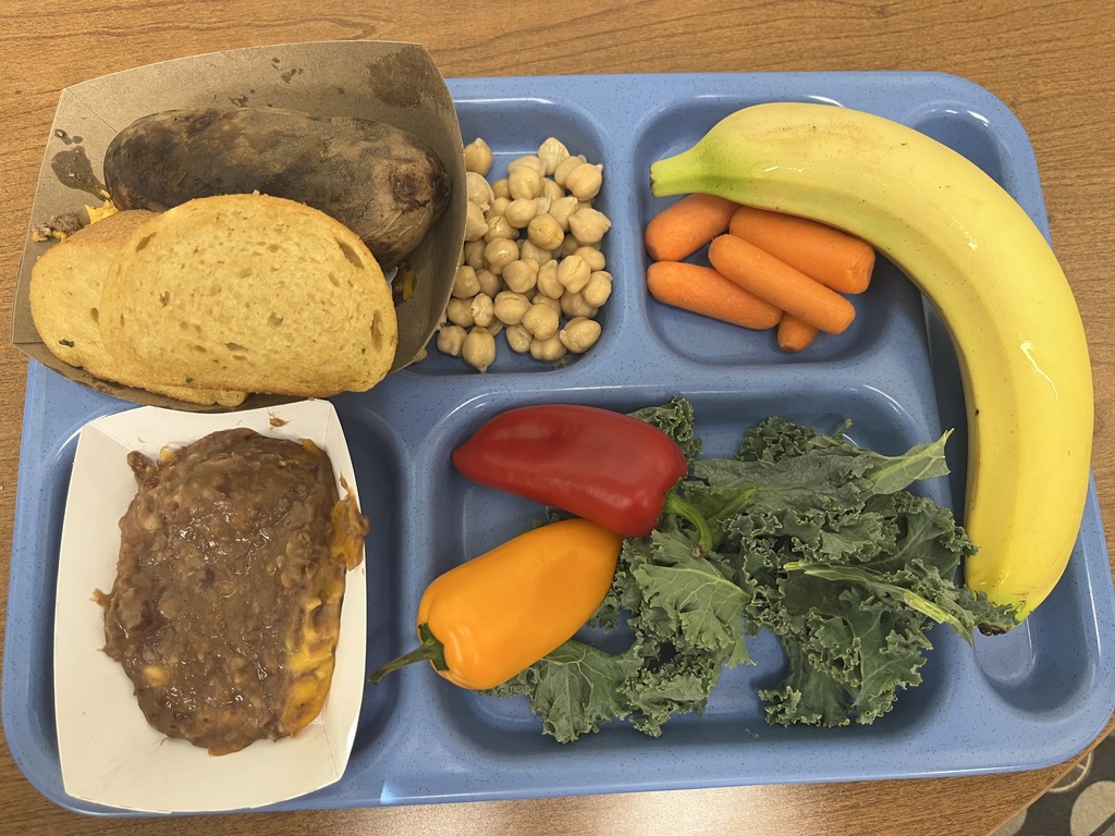 lunch tray with food