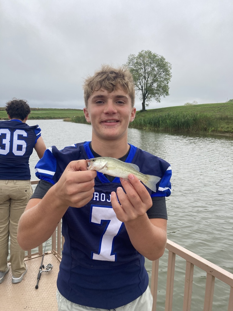 students fishing
