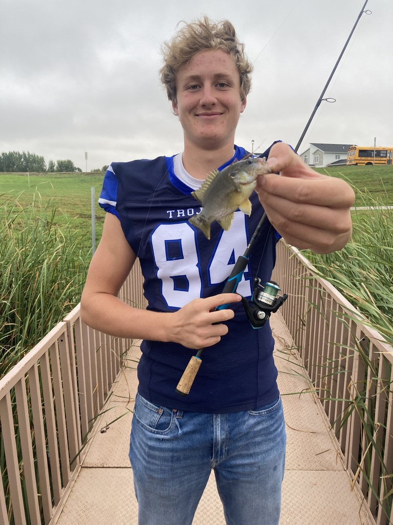 students fishing