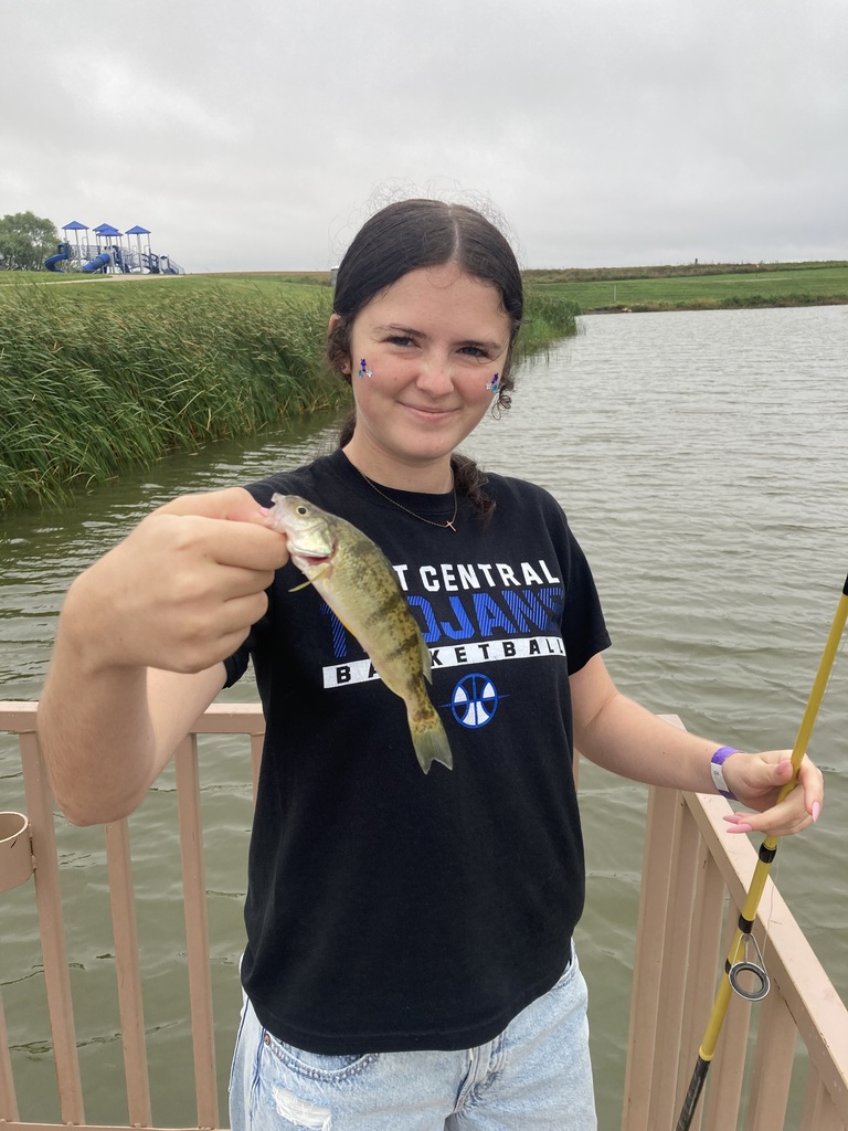 students fishing