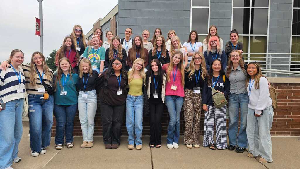 students smiling