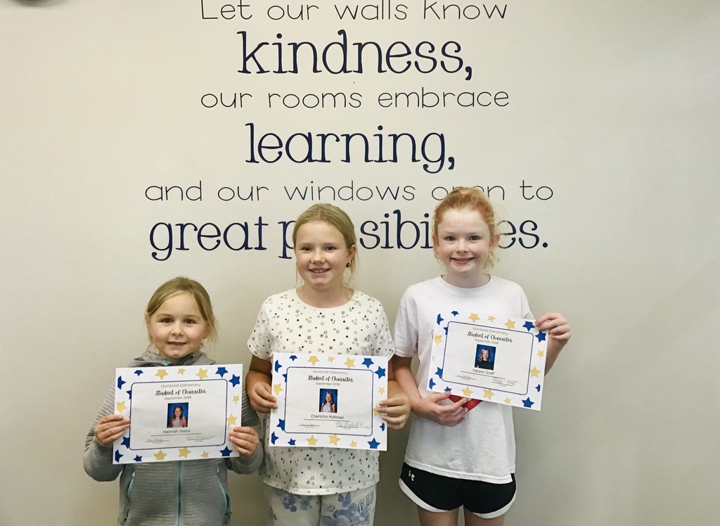 Students of Character for September.