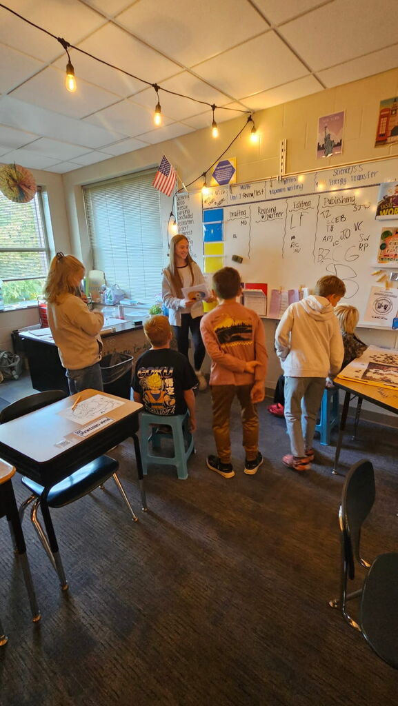 Students in small group