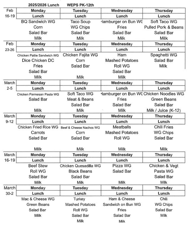 Breakfast and Lunch Menu