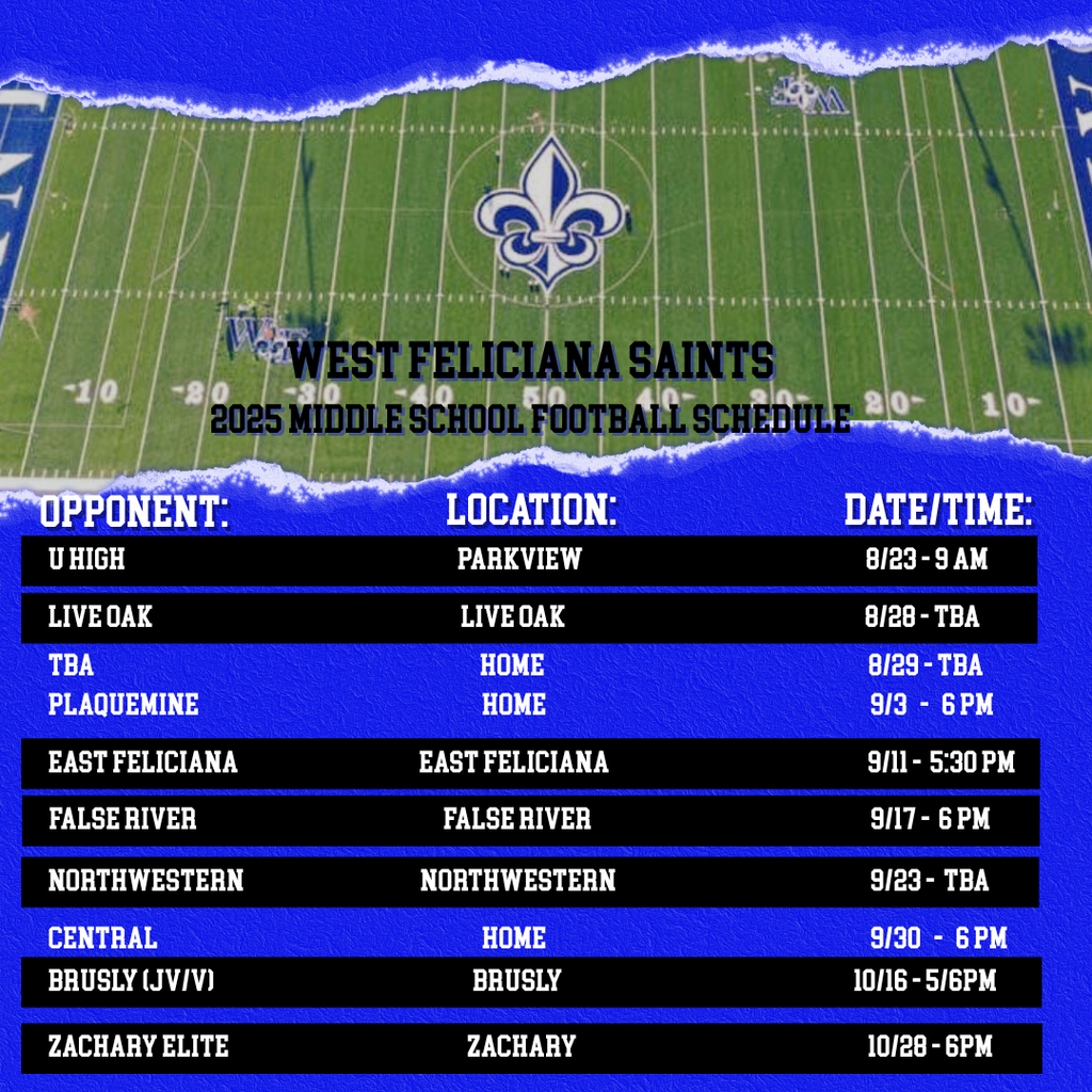 2025 Football Schedule
