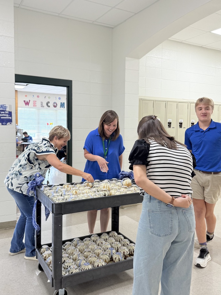 Teachers enjoy cake compliments of The GaP!