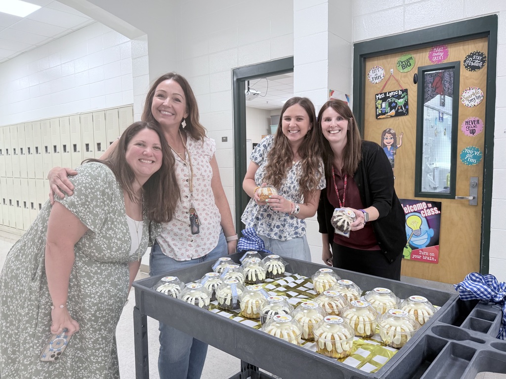 Teachers enjoy cake compliments of The GaP!