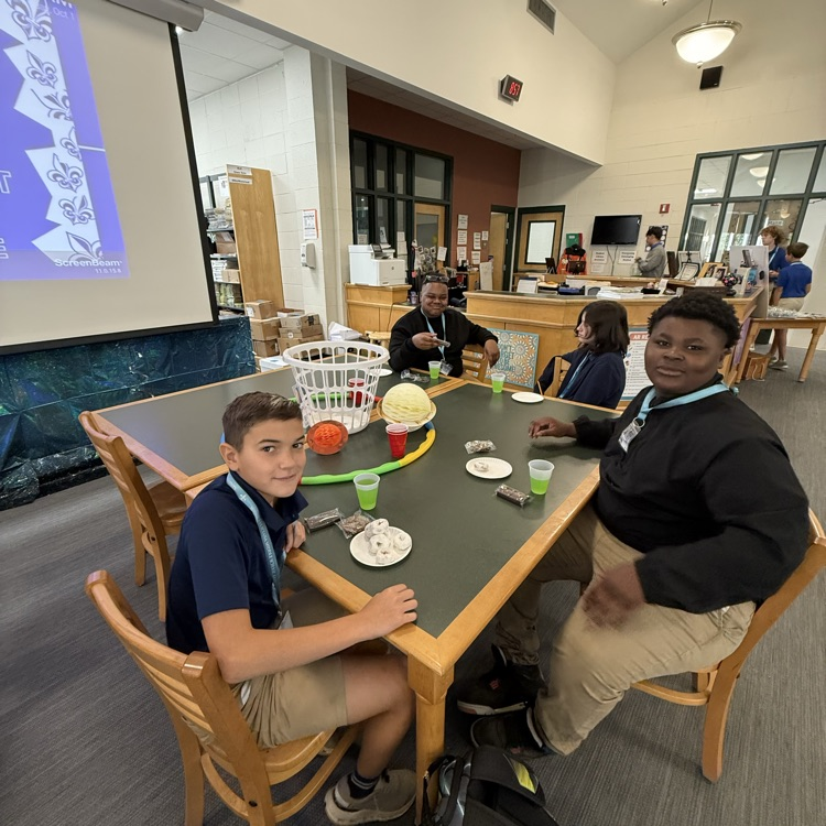 Students enjoy games at library space party