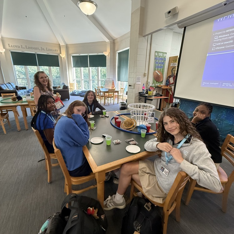 Students enjoy games at library space party