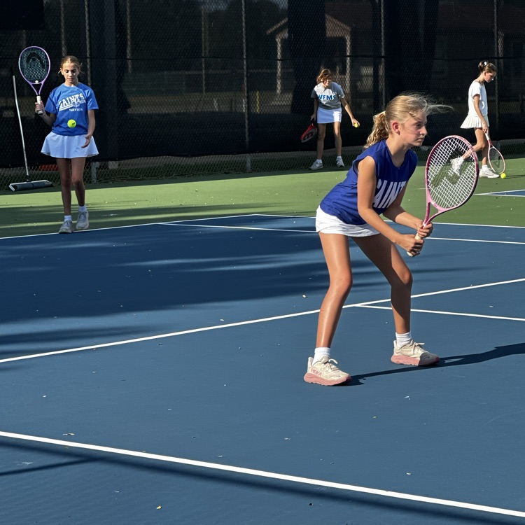 Saint Tennis match agains St. Aloysius