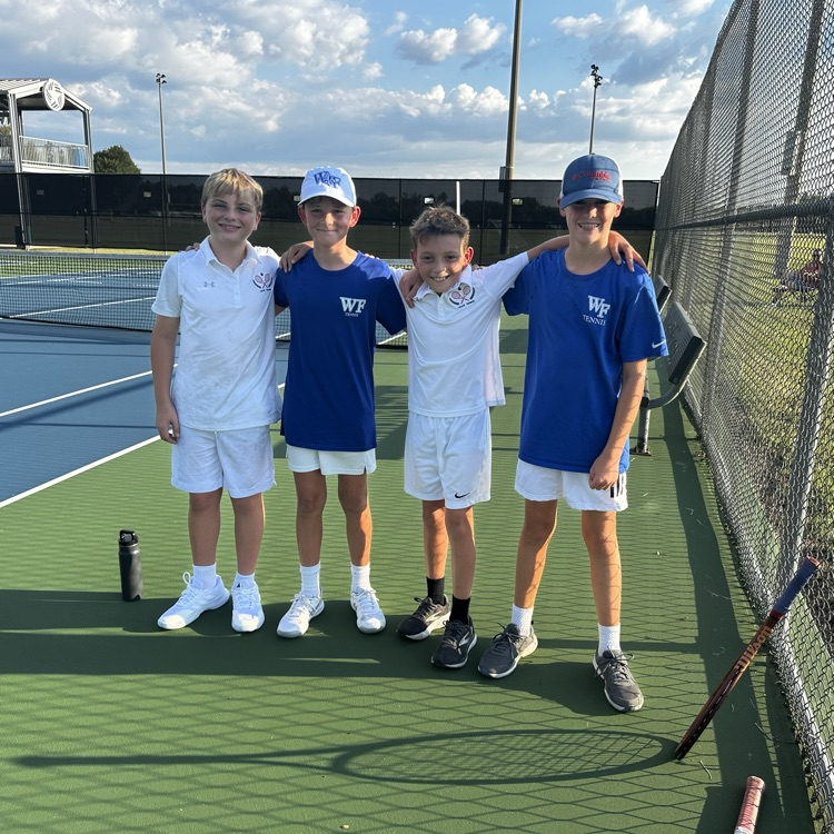 Saint Tennis match agains St. Aloysius