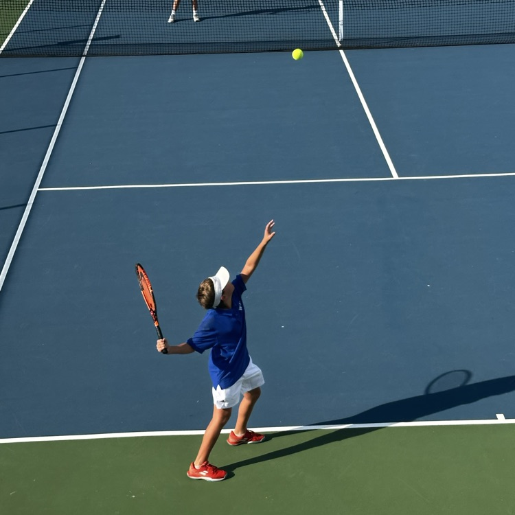 Saint Tennis match agains St. Aloysius