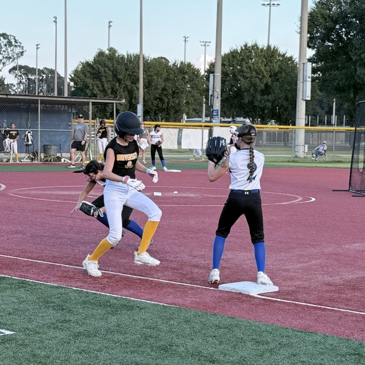 Player out at first base