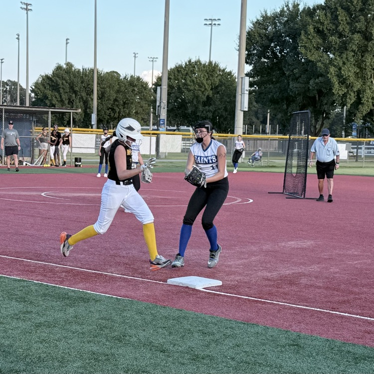 Player out at first base
