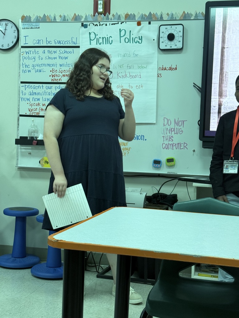 Ella presents to administrators