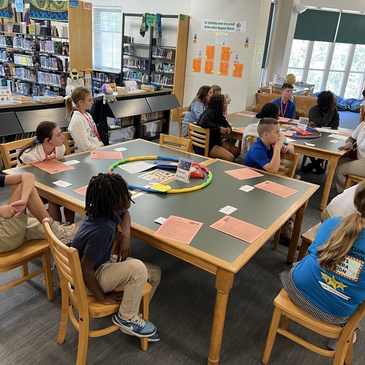 Students play a game during Club Day