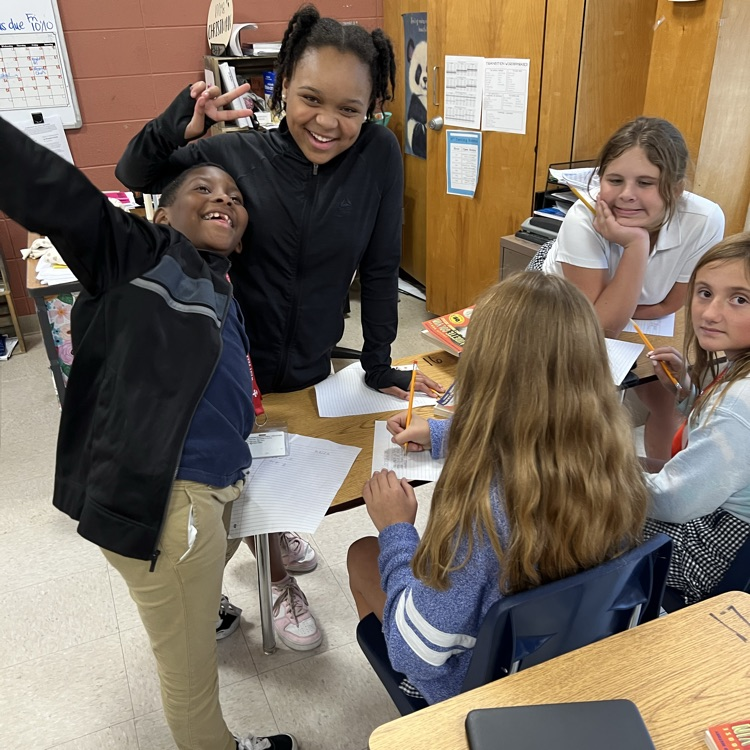 Students play a game during Club Day