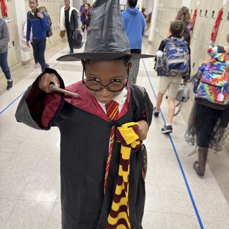 Students dressed for Halloween 