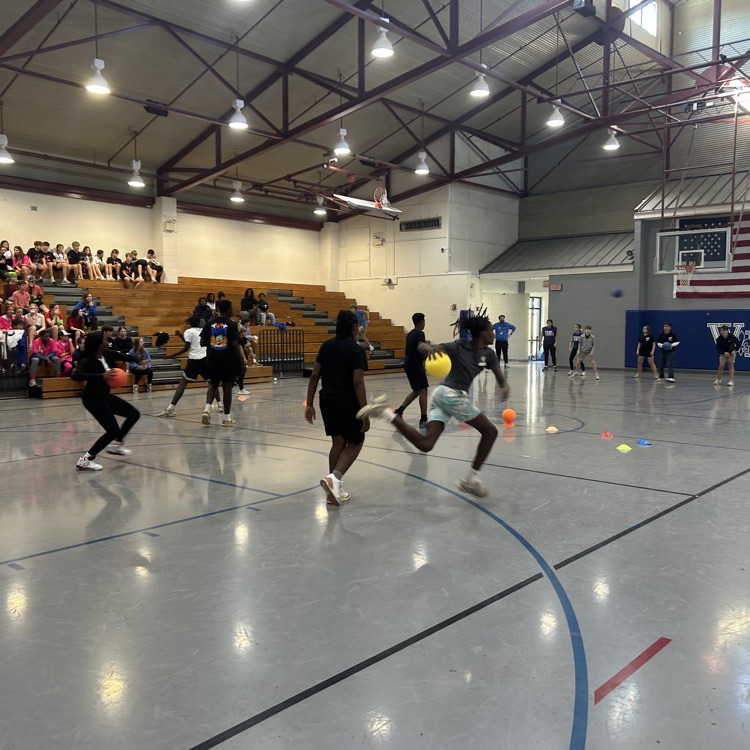 Students enjoy games at the Homecoming Hoorah