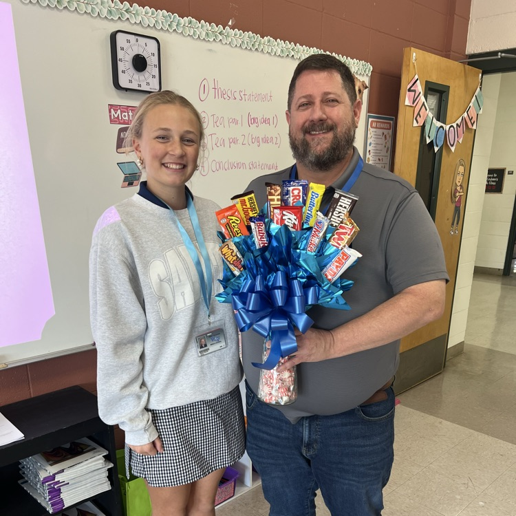 Betsi Kate with Mr. Lester