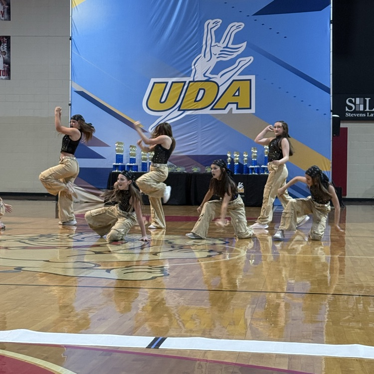 Dance team performing 