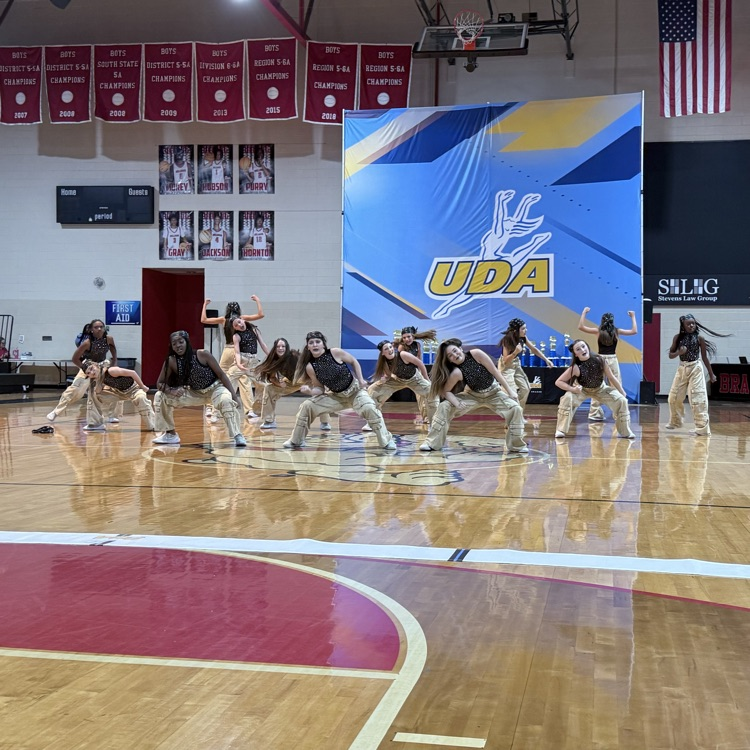Dance team performing 