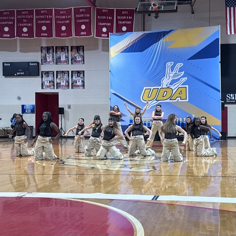 Dance team performing 