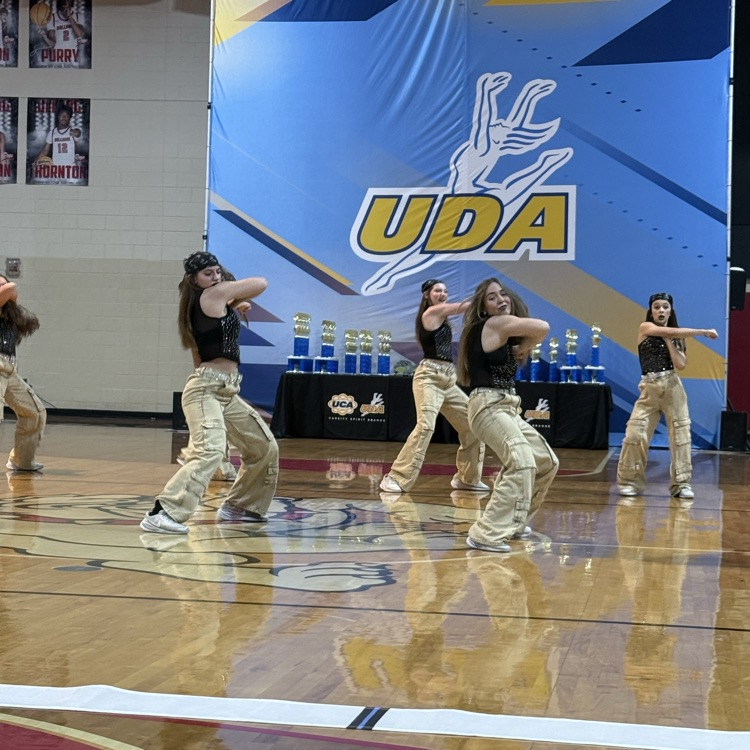 Dance team performing 