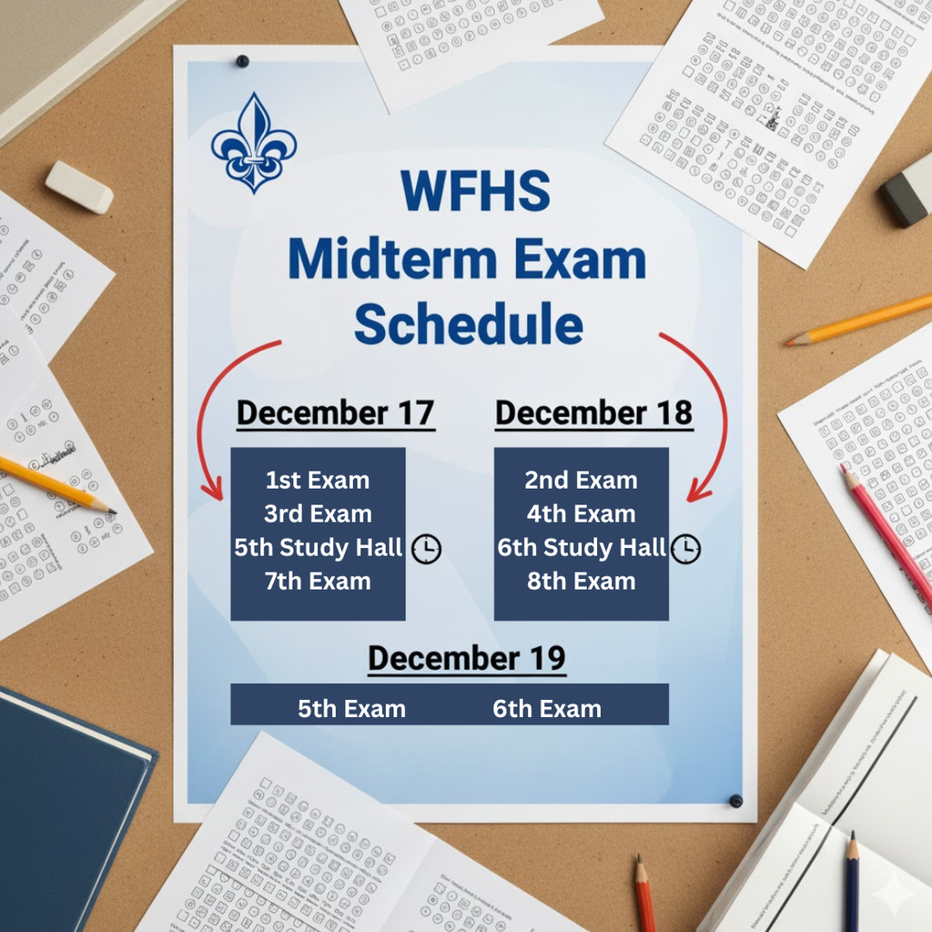 Saints, midterms will be here before you know it—just one month to go! Now is the perfect time to get organized, review notes, and start preparing for a strong finish to the semester. 💙🤍