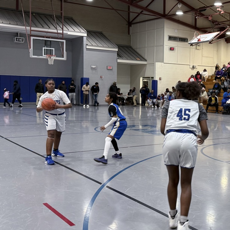Basketball player on the court during a game. 