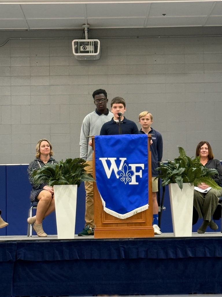 Student speaker at podium