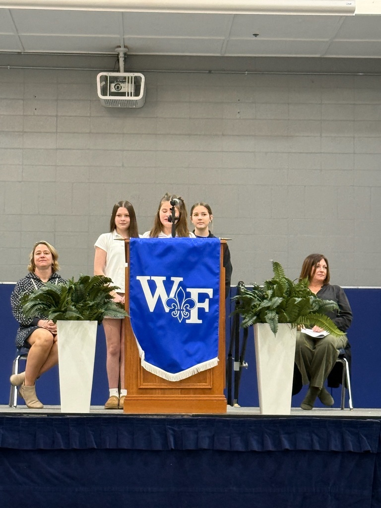 Student speaker at podium