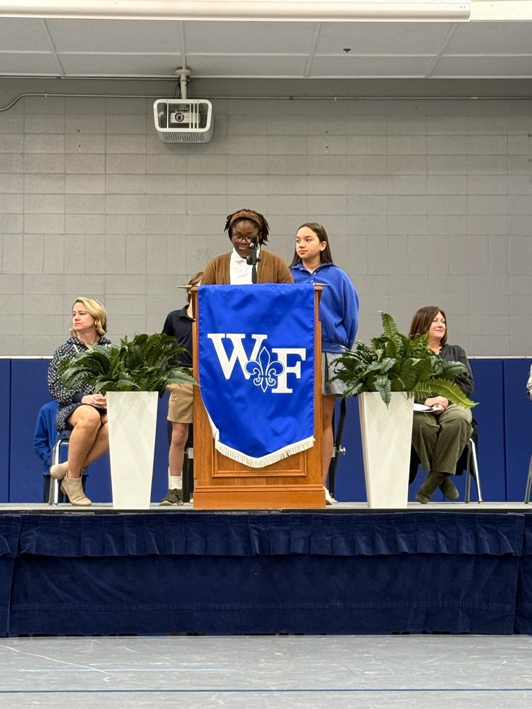 Student speaker at podium